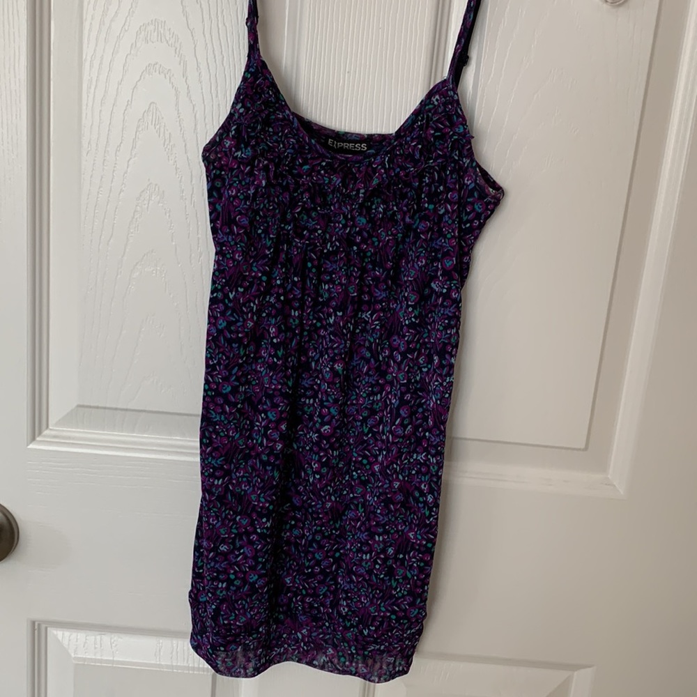 Express Tank Top with Ruffle Detail
